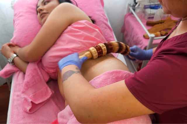 Reducción de mediadas con maderoterapia